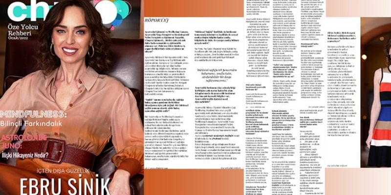 Ebru Şinik Chi Dergisi Ocak 2022 sayısından bir kare