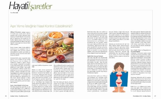 Ebru Şinik - Asia Spa Dergisi Şubat 2016