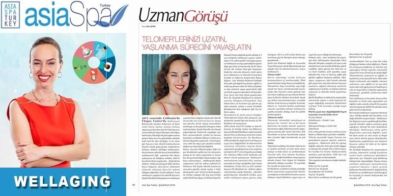 Ebru Şinik - Asia Spa Wellbeing Yazısı