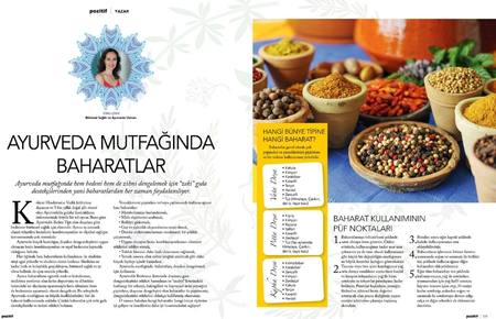Pozitif Dergisi Ocak 2019 | Ebru Şinik Ayurveda Mutfağı