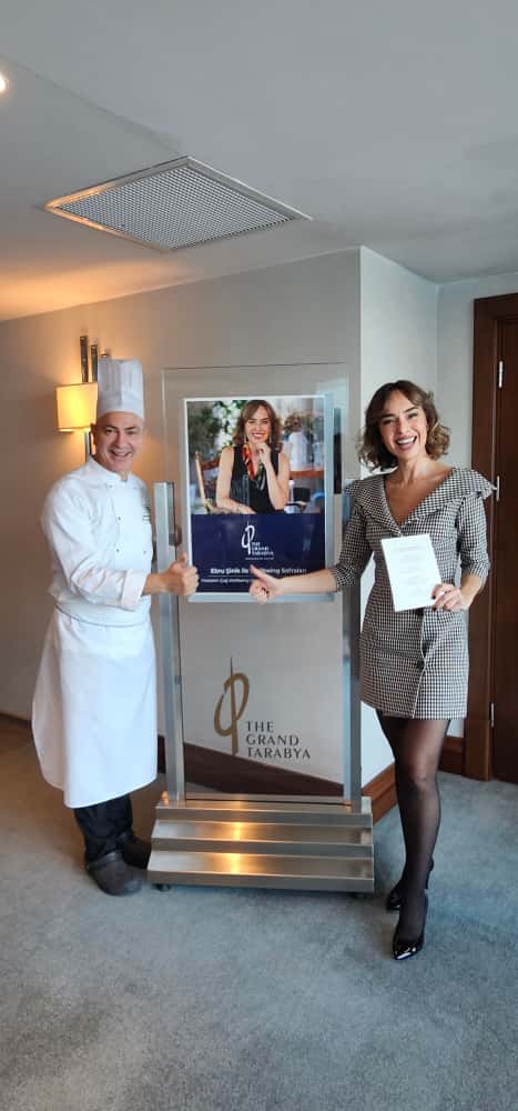 Ebru Şinik ve Chef Giovanni Terracciano