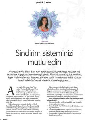 Pozitif Dergisi Ekim 2019 – Ebru Şinik makalesi 1. sayfa
