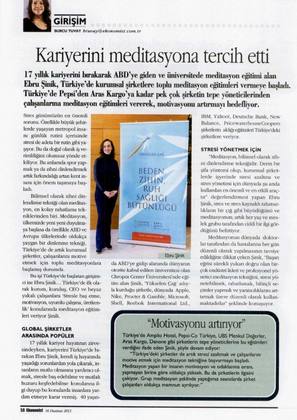 Ekonomist Dergisi Haziran 2013 - Ebru Şinik