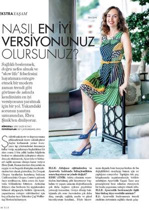 Elle Dergisi 2017 Ebru Şinik 2