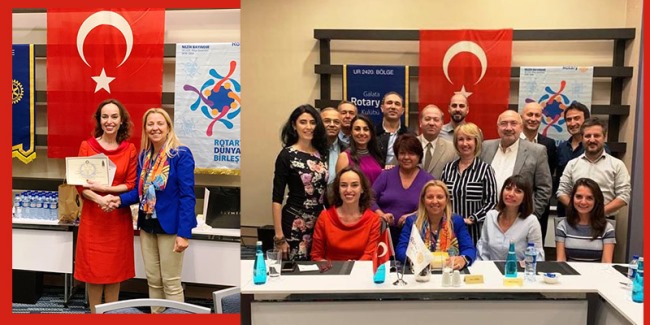 Galata Rotary Kulübü – Ebru Şinik söyleşi görseli