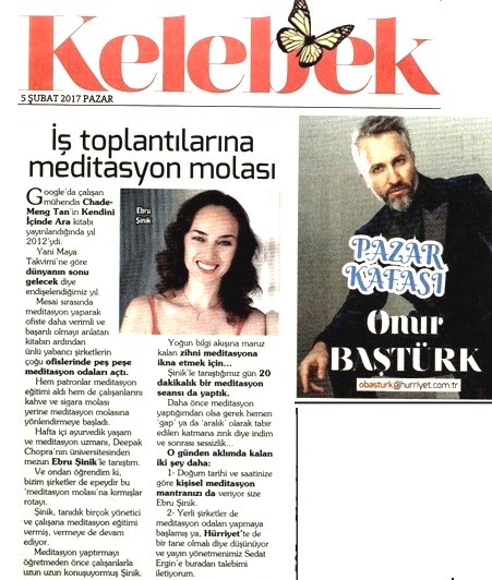 Ebru Şinik - Onur Baştürk Meditasyon Yazısı