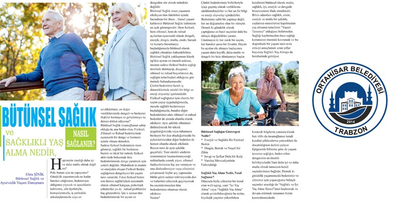 Ebru Şinik - Bütünsel Sağlık ve Sağlıklı Yaş Alma