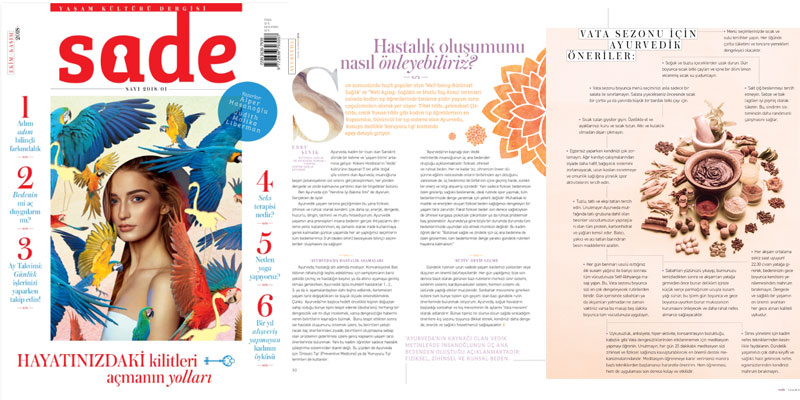 Sade Yaşam Kültürü Dergisi Röportaj - Ebru Şinik