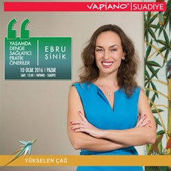 Ebru Şinik Vapiano Suadiye Wellbeing Semineri - Ocak 2016