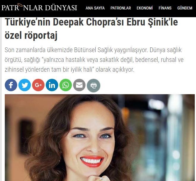 Türkiye'nin Deepak Chopra'sı Ebru Şinik ile Özel Röportaj