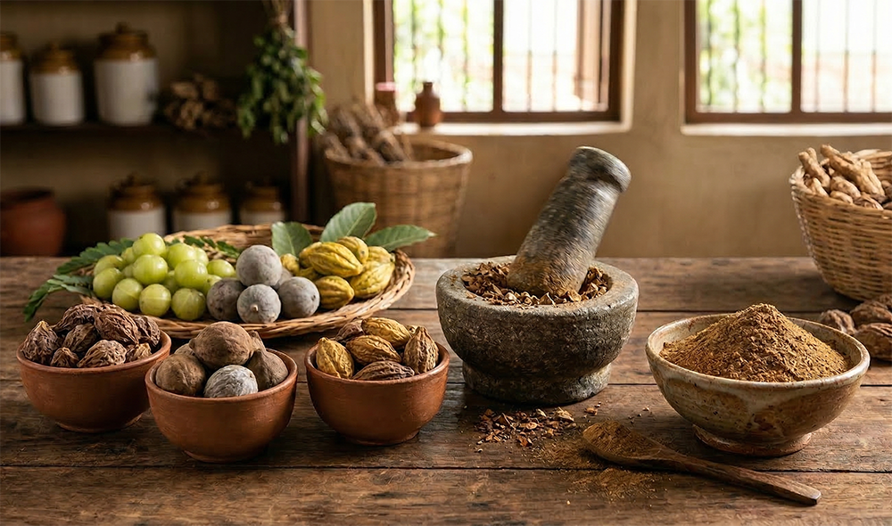 Triphala nedir? Ayurveda’nın üçlü gücünü anlatan görsel