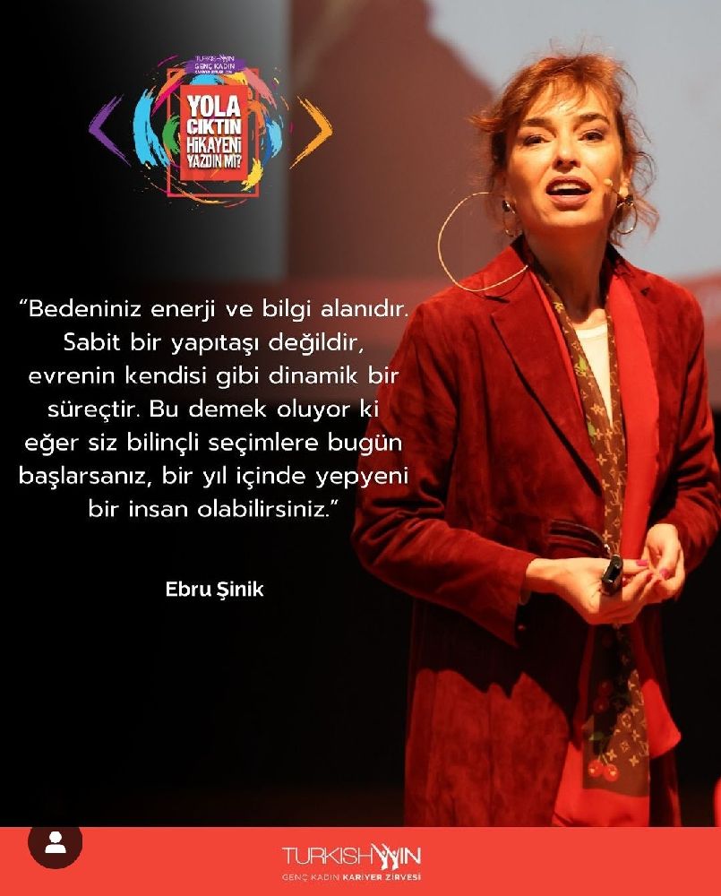 TurkishWIN Genç Kadın Kariyer Zirvesi 2025’te Ebru Şinik’ten “Tükenmişlikten Dengelenmeye” Konuşması