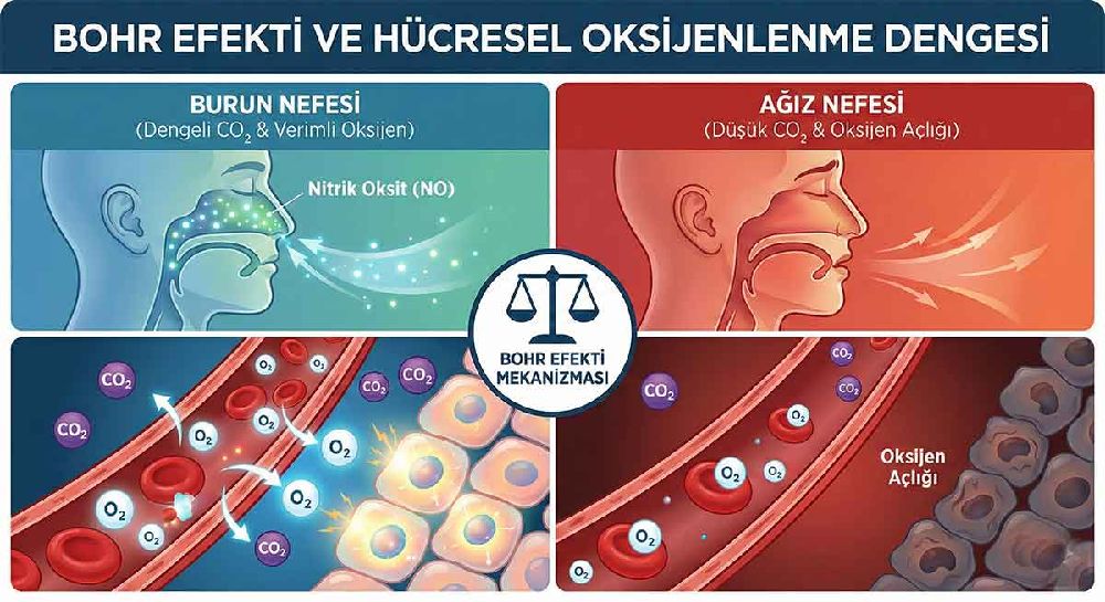 Bohr Efekti ve burun nefesi ilişkisi